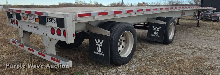 image for item DV0003 2014 Wilson AF-1080 flatbed trailer