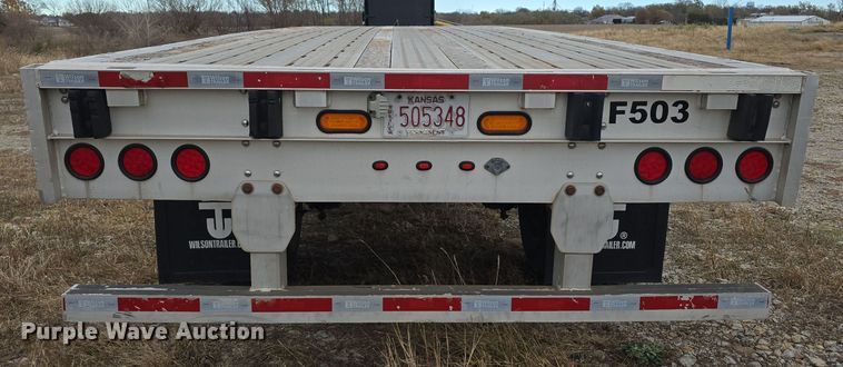 image for item DV0003 2014 Wilson AF-1080 flatbed trailer