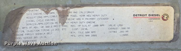 image for item DV0092 2006 Freightliner Columbia semi truck