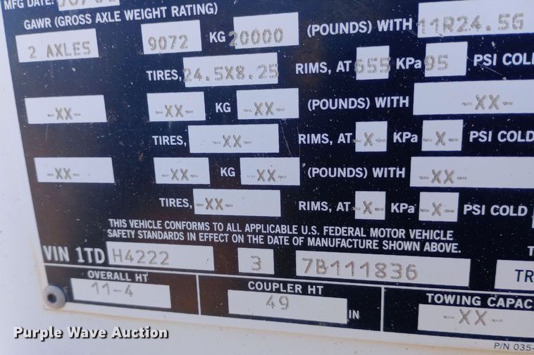 image for item DW0902 2007 Timpte Super Hopper grain trailer