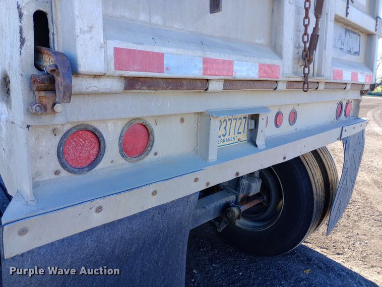 image for item DW0934 1986 Fruehauf end dump trailer