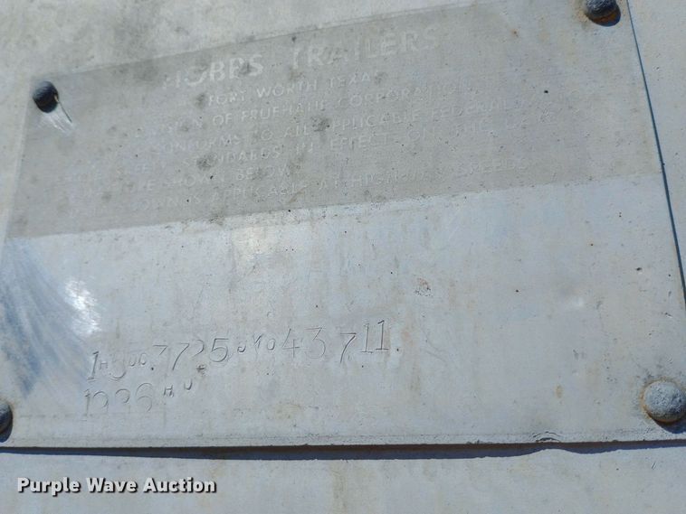 image for item DW0934 1986 Fruehauf end dump trailer