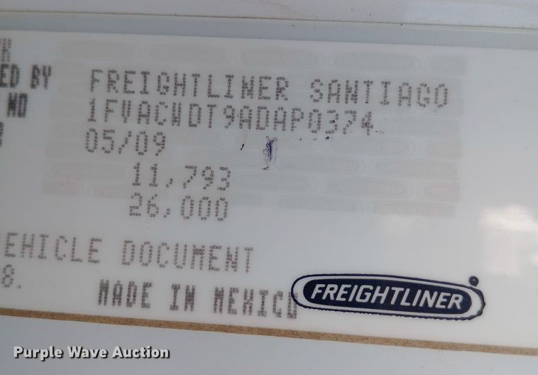 image for item DW0940 2010 Freightliner  Business Class M2 dump flatbed truck