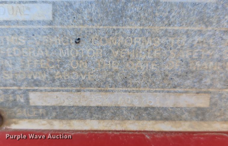 image for item DW3916 1999 Landoll 660 drop deck equipment trailer