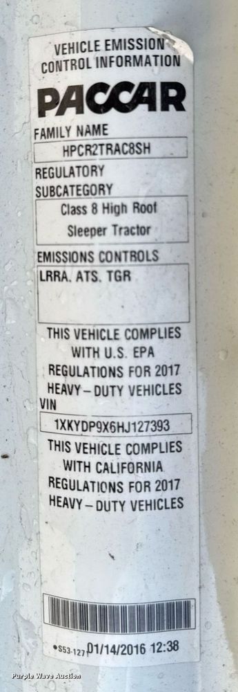 image for item EG7041 2017 Kenworth T680 semi truck