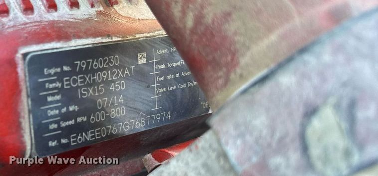 image for item EG7054 2015 Kenworth T880 roll-off container truck