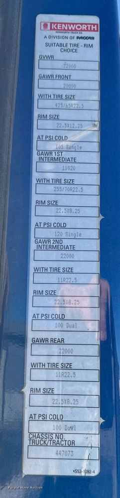 image for item EG7054 2015 Kenworth T880 roll-off container truck