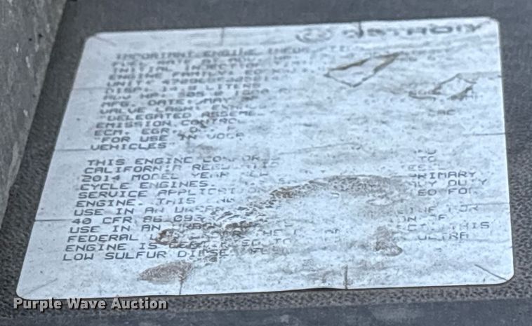 image for item EJ3231 2015 Freightliner Cascadia Evolution semi truck