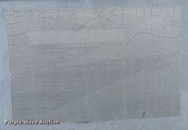 image for item EJ3240 2005 Wabash refrigerated van trailer