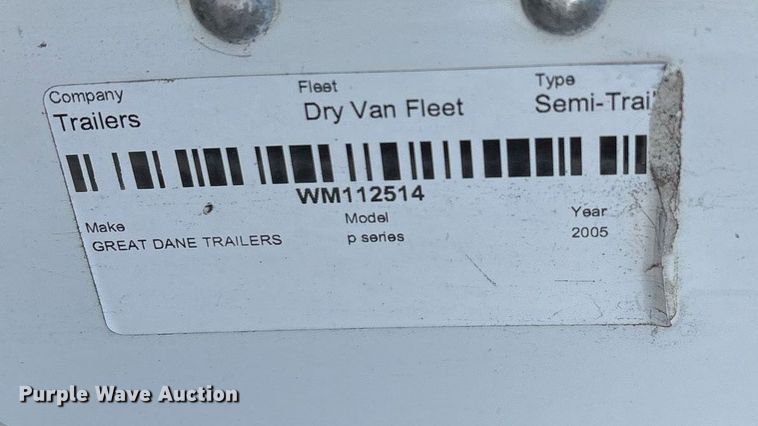 image for item EJ3253 2006 Great Dane 7411T-SSL dry van trailer