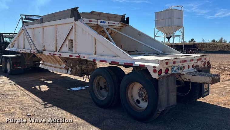 image for item ER8358 1985 Ranch bottom dump trailer