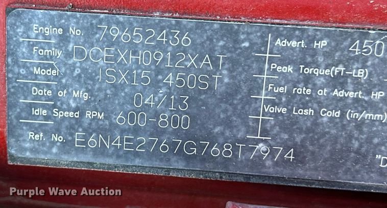 image for item ER8429 2014 Peterbilt 386 semi truck