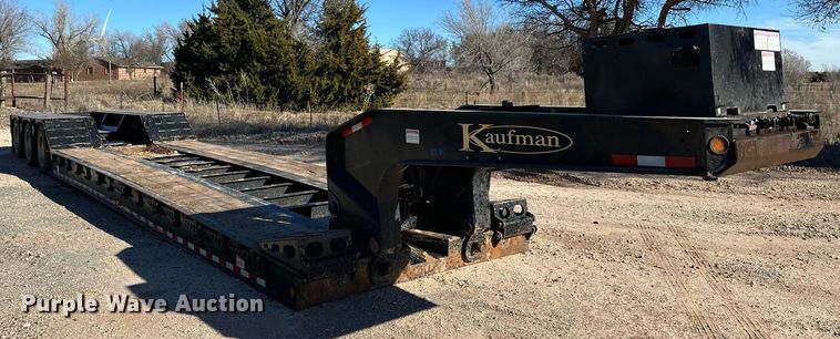 image for item ER8447 2020 Kaufman lowboy equipment trailer