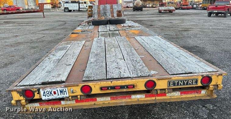 image for item MT9023 1993 Etnyre SR35TL drop deck hydraulic tail equipment trailer