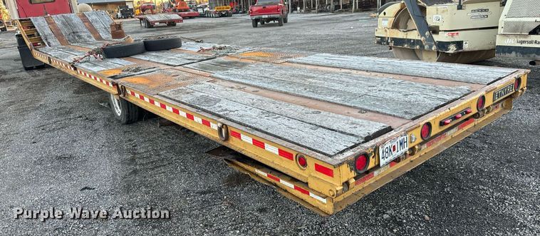 image for item MT9023 1993 Etnyre SR35TL drop deck hydraulic tail equipment trailer