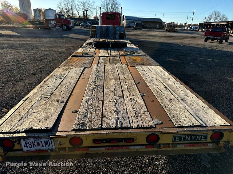 image for item MT9023 1993 Etnyre SR35TL drop deck hydraulic tail equipment trailer