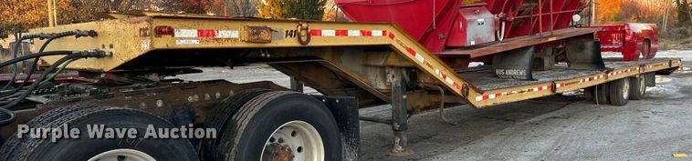 image for item MT9025 1988 Hyster SR35TL drop deck hydraulic tail equipment trailer