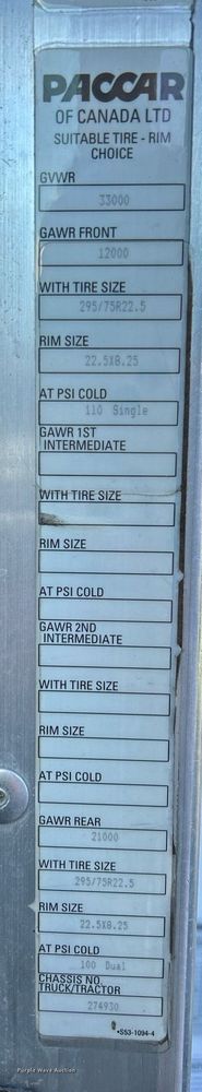 image for item NJ9574 2011 Kenworth T370 box truck