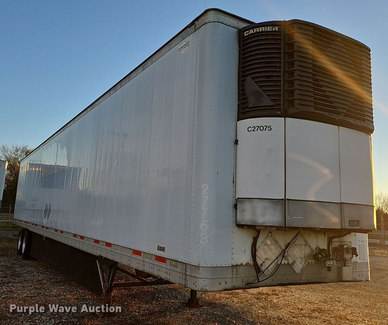image for item OJ9107 2008 Wabash refrigerated van trailer