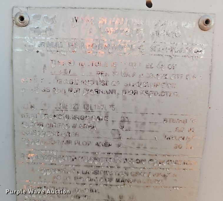 image for item OJ9107 2008 Wabash refrigerated van trailer