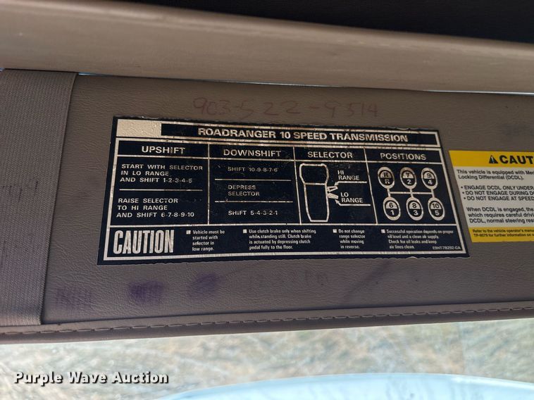 image for item OK9402 2005 Sterling dump truck