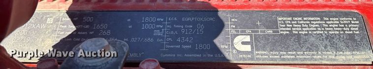 image for item OK9409 2020 Kenworth T880 dump truck