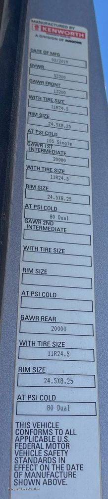 image for item OK9409 2020 Kenworth T880 dump truck