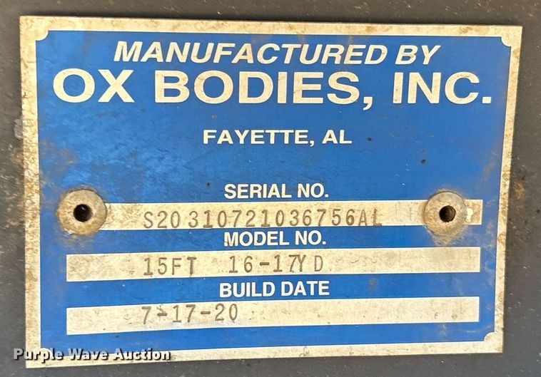 image for item OK9409 2020 Kenworth T880 dump truck