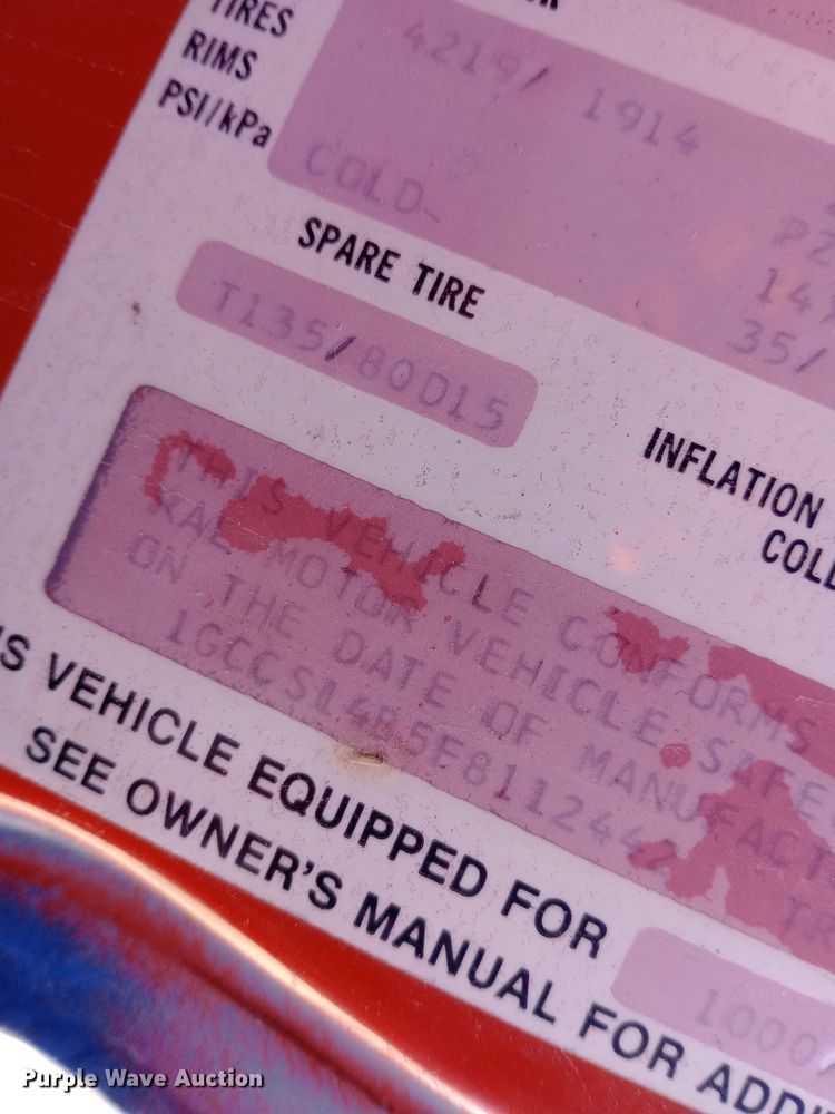 image for item DP7999 1985 Chevrolet S10 pickup truck