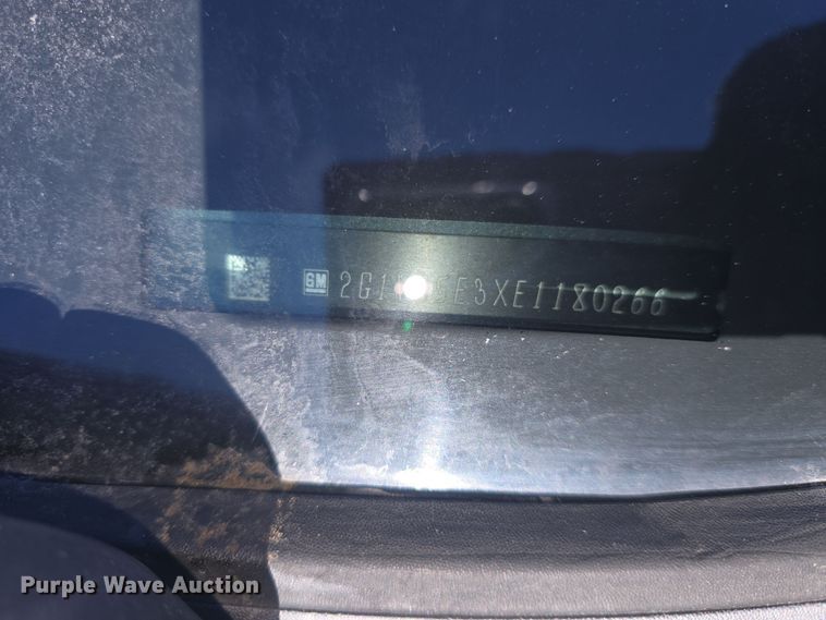 image for item DQ5325 2014 Chevrolet Impala Police Cruiser 