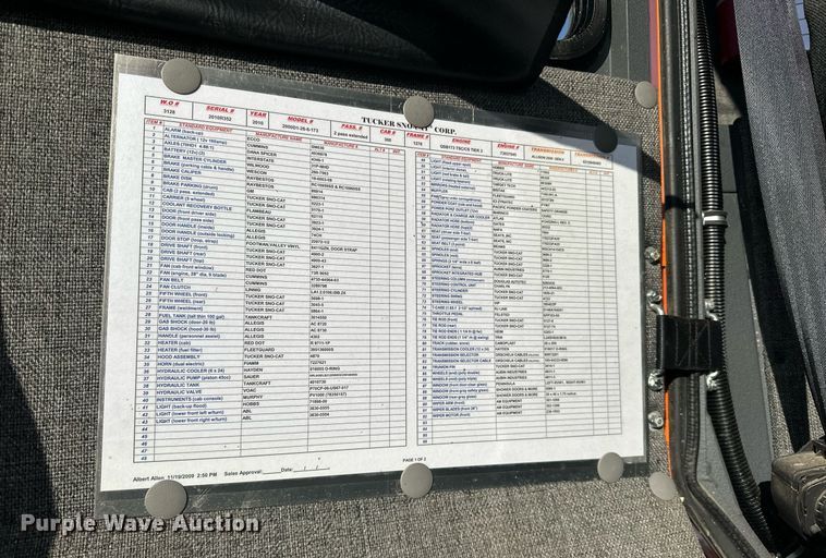 image for item DV0526 2010 Tucker Sno-Cat 2000D1-26-6 trail groomer