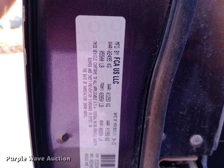 image for item DW0963 2016 Dodge Charger Police 