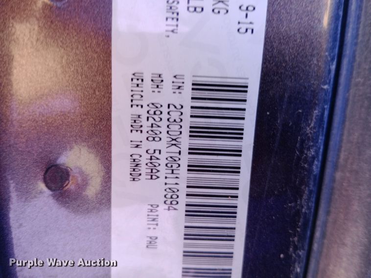 image for item DW0963 2016 Dodge Charger Police 