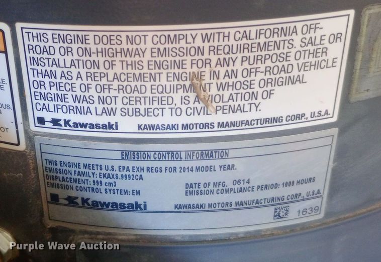 image for item DW0996 2014 Hustler Super Z Hyperdrive ZTR lawn mower