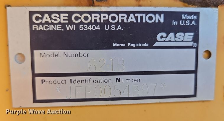 image for item EE8651 1997 Case  621B wheel loader