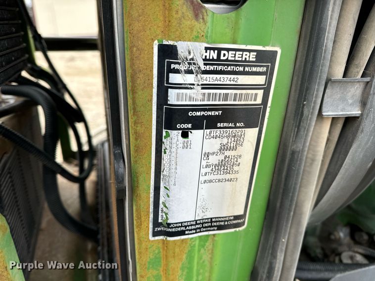 image for item EH7395 John Deere 6415 MFWD tractor
