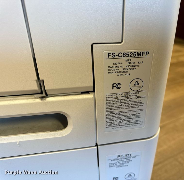 image for item EH7420 Kyocera FS-C8525MFP copy machine