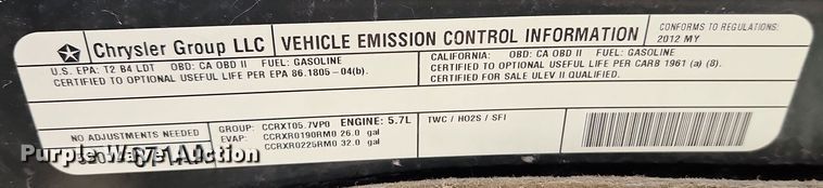 image for item EI8666 2012 Dodge Ram 1500 Crew Cab pickup truck