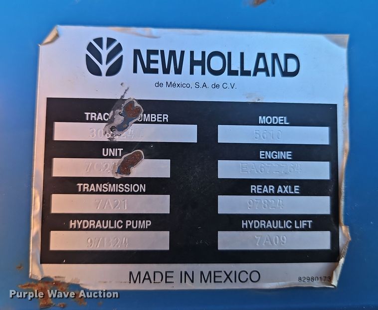 image for item EI8674 1997 New Holland 5610 tractor