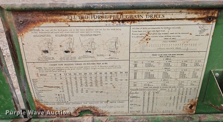 image for item EI8682 John Deere grain drill