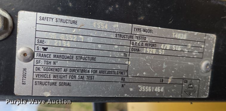 image for item EQ2554 2011 New Holland T4030 MFWD tractor