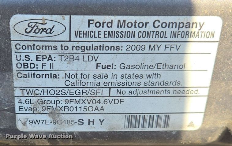 image for item EQ3667 2009 Ford Crown Victoria Police Interceptor 