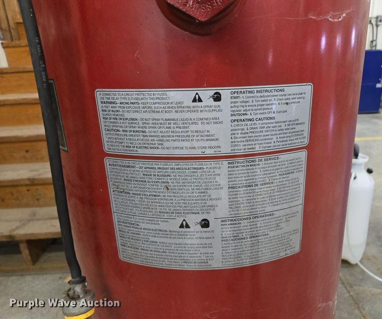 image for item EQ3788 Sanborn Magna Force  air compressor