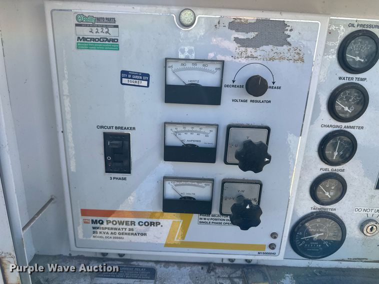 image for item ER8436 Whisperwatt DCA-25SSIU generator