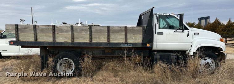 image for item ER8532 2000 GMC C6500 dump flatbed truck
