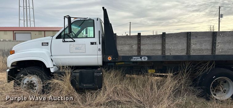 image for item ER8532 2000 GMC C6500 dump flatbed truck