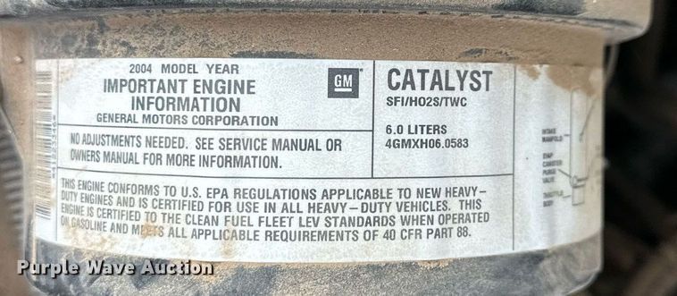 image for item ER8534 2004 Chevrolet Express 3500 van