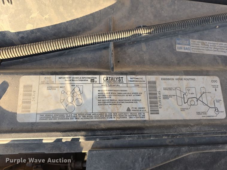 image for item LX9006 1996 Chevrolet K1500 Ext. Cab pickup truck