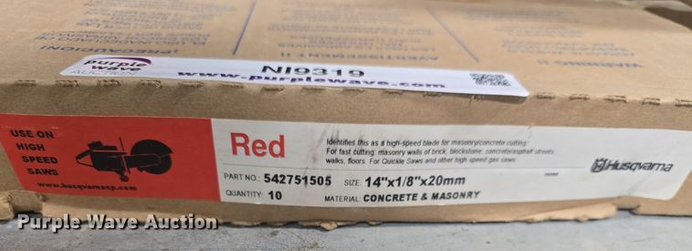 image for item NI9319 (7) Husqvarna saw blade boxes