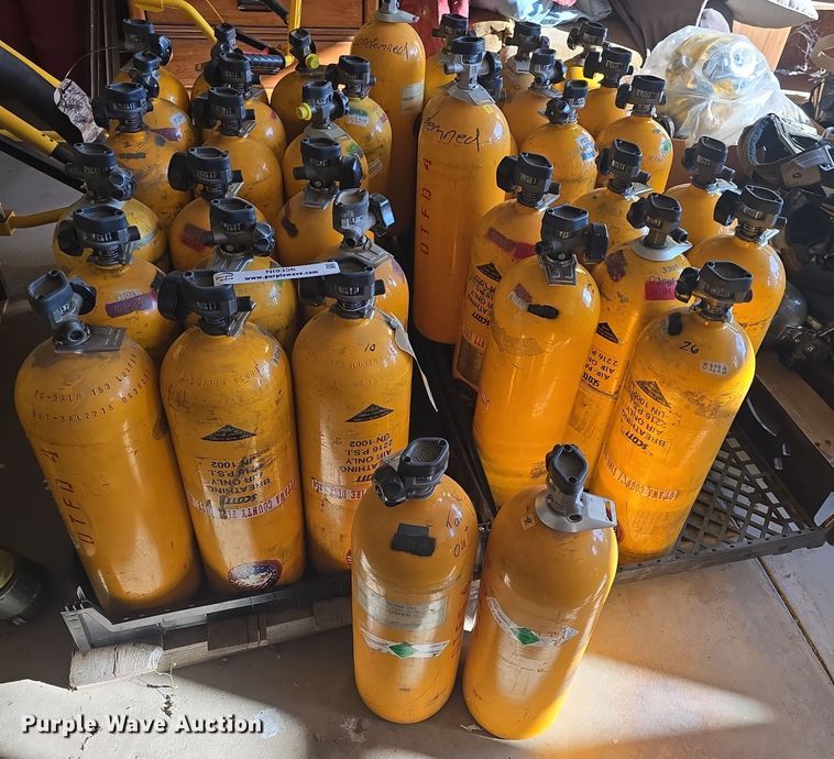 image for item NI9356 Approximately 38 oxygen tanks